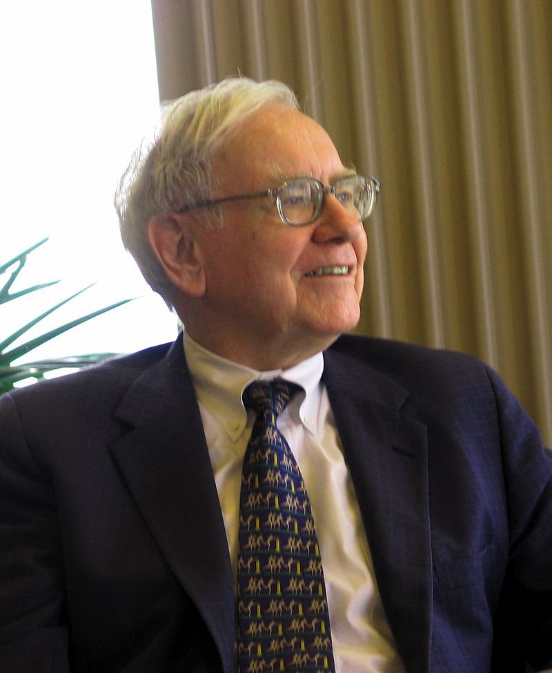 Warren Buffett (photo by Mark Hirschey)